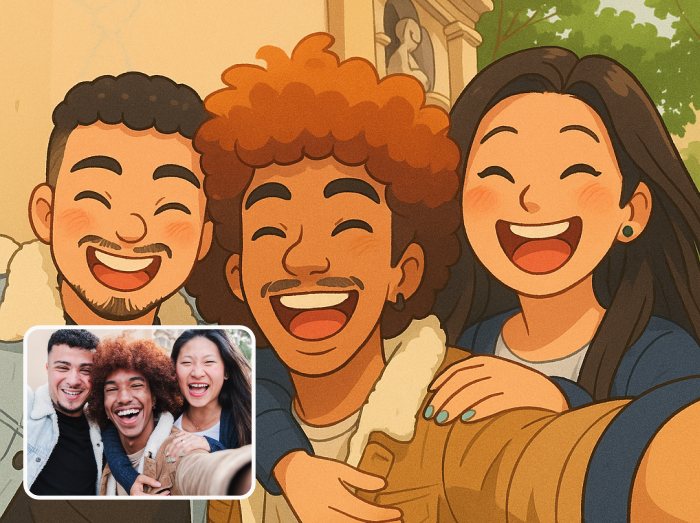 Cartoon yourself or your friends