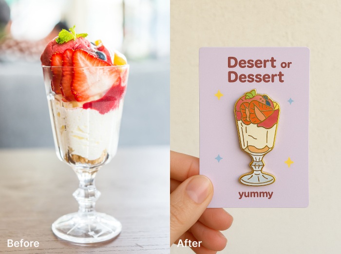 Convierte tu idea en un diseño estilo pin